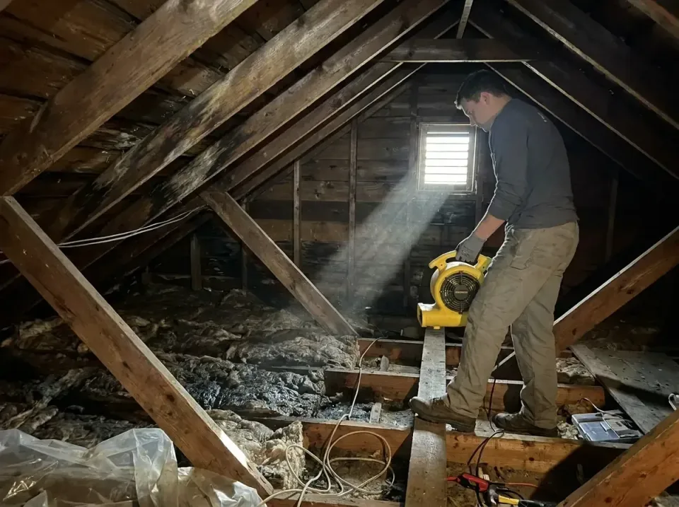 attic-water-damage-drying-proc-007 — frequently asked questions, Emergency Water Extraction & 24/7 Flood Response in Texarka…